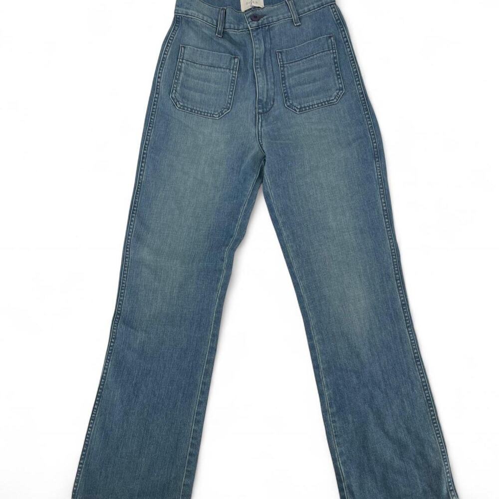 DÔEN Women's Blue and Navy Jeans Size 25